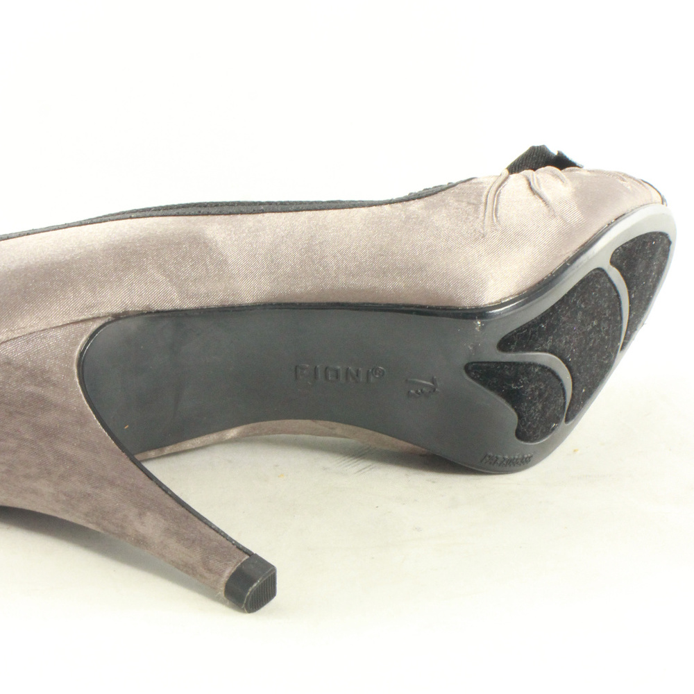 FIONI Satin Bow Front Peep Toe Heels NEW - Picture 8 of 8